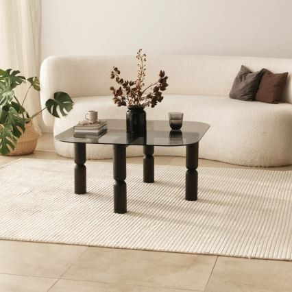 Koffie Tafel KEI 40x80 cm bruin/zwart