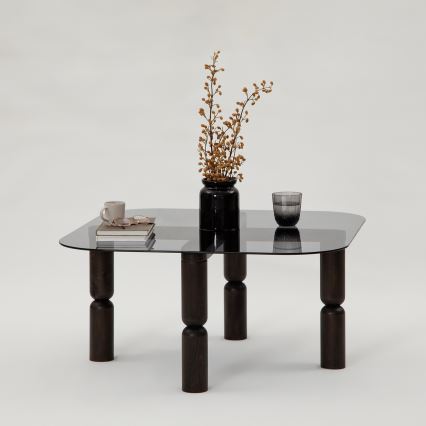 Koffie Tafel KEI 40x80 cm bruin/zwart