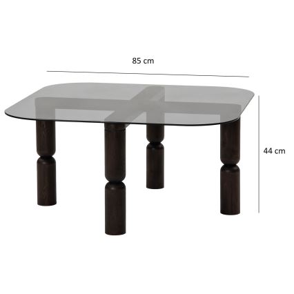 Koffie Tafel KEI 40x80 cm bruin/zwart