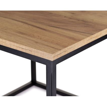 Koffie Tafel KVADRATO 50x61 cm zwart