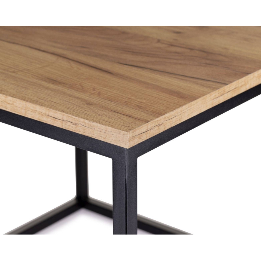 Koffie Tafel KVADRATO 50x61 cm zwart