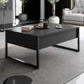 Koffie Tafel LUXE 40x90 cm antraciet/zwart