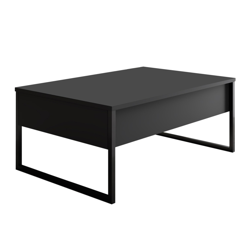 Koffie Tafel LUXE 40x90 cm antraciet/zwart