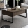 Koffie Tafel LUXE 40x90 cm walnoot/zwart