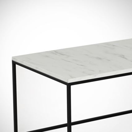 Koffie Tafel MARMO 43x95 cm zwart/wit