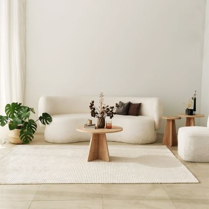 Koffie Tafel MUSHROOM 40x60 cm saffier eiken