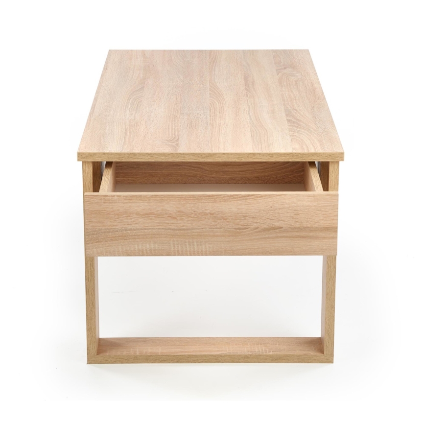 Salontafel met lades NEA 52x110 cm beige/eiken sonoma
