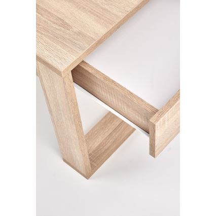 Salontafel met lades NEA 52x110 cm beige/eiken sonoma
