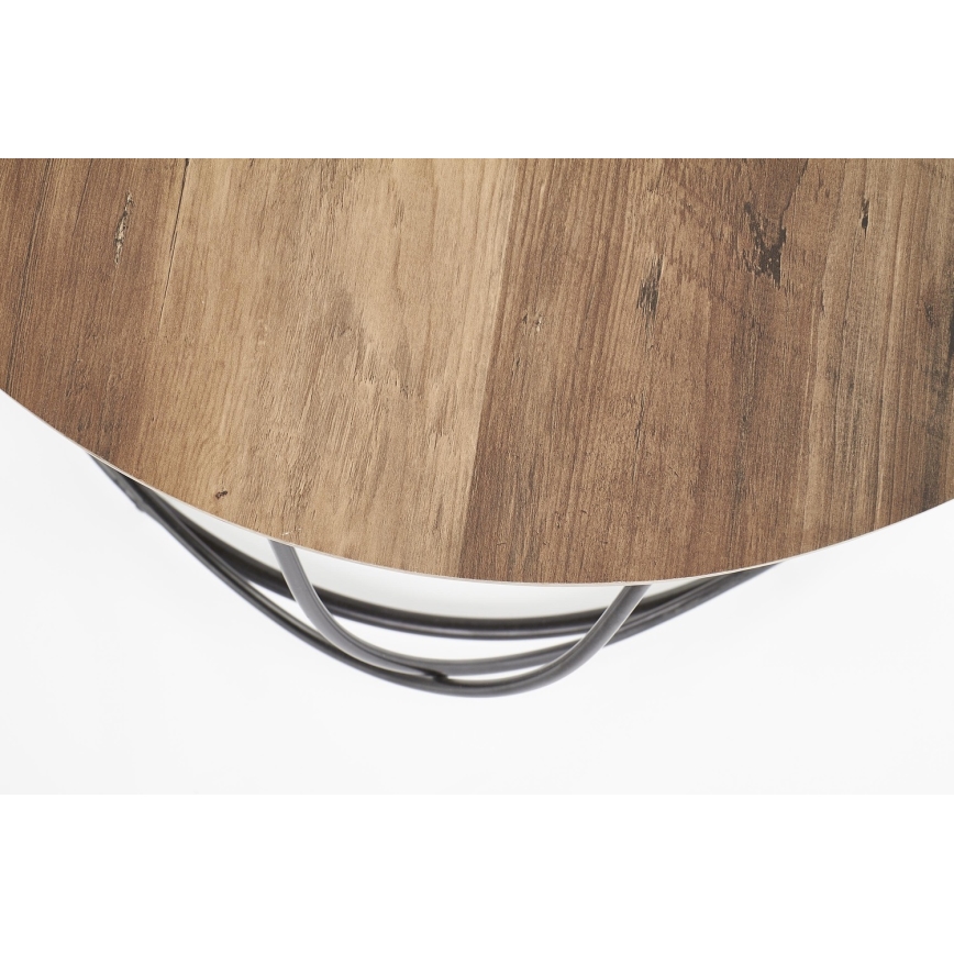 Koffie Tafel NUBIRA 41x60 cm zwart/bruin