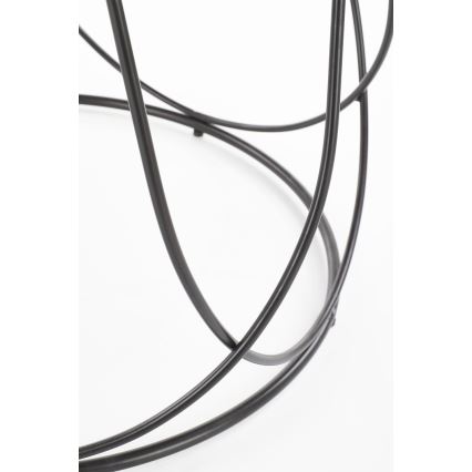 Koffie Tafel NUBIRA 41x60 cm zwart/bruin