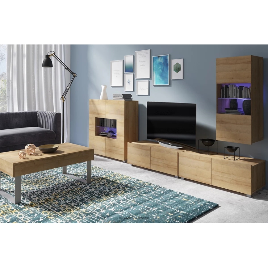 Koffie Tafel PAVO 45x110 cm bruin