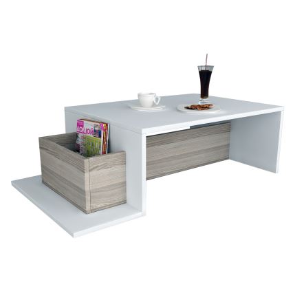 Koffie Tafel POT 32x107 cm wit