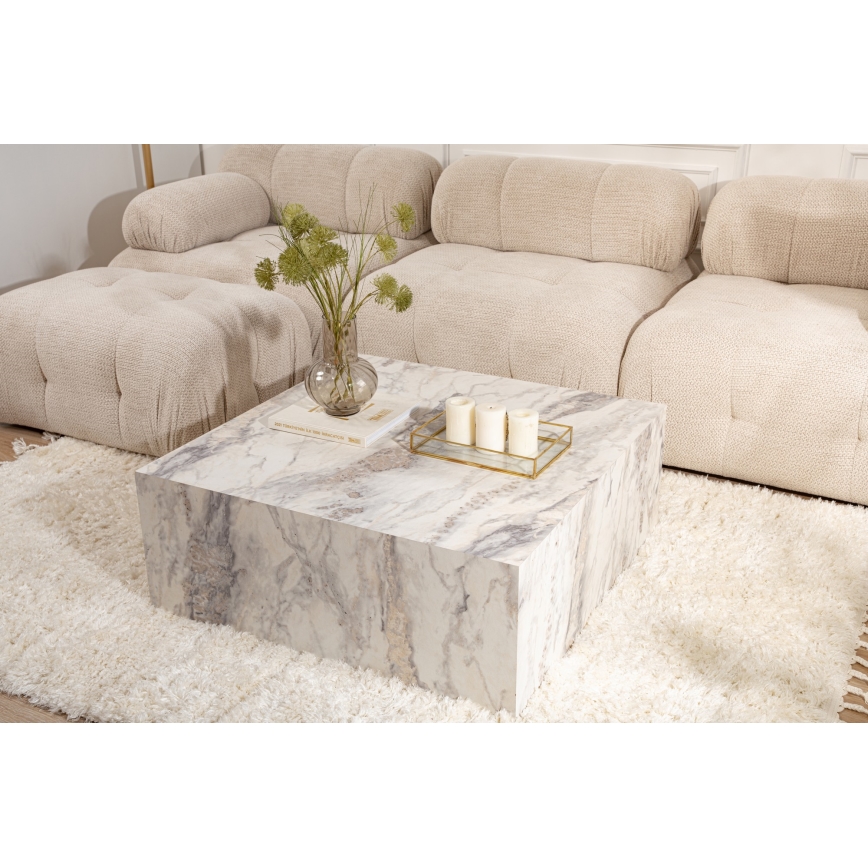 Koffie Tafel PRIZMA 35x90 cm marmeren decor