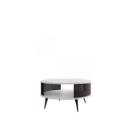 Koffie Tafel ROENNI 44x75 cm zwart/wit