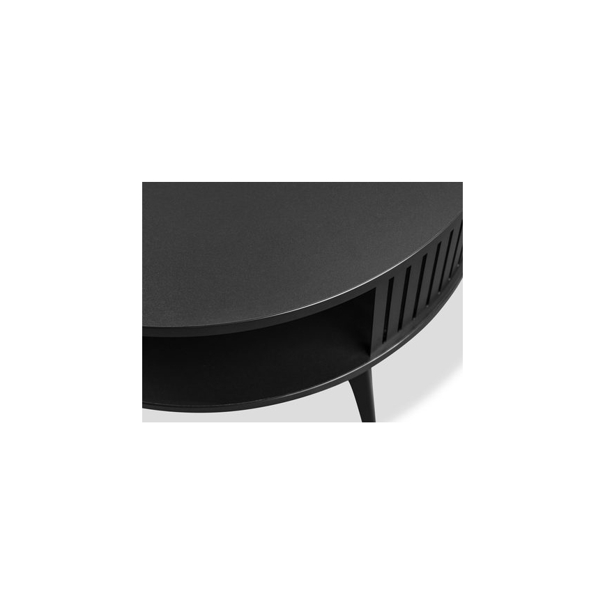 Koffie Tafel ROENNI 44x75 cm zwart/wit