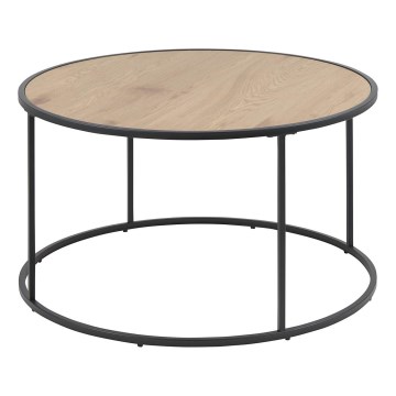 Koffie Tafel SARON eiken/zwart