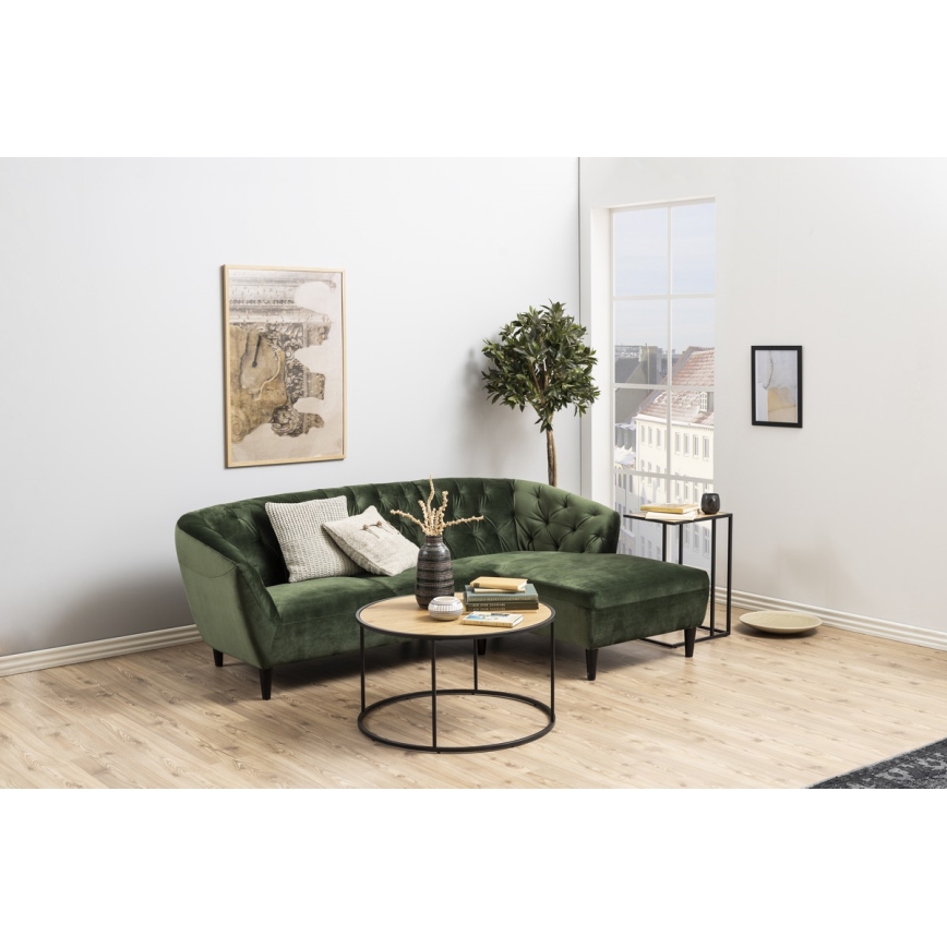 Koffie Tafel SARON eiken/zwart