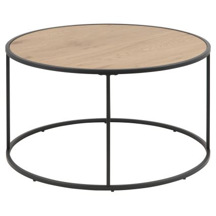 Koffie Tafel SARON eiken/zwart