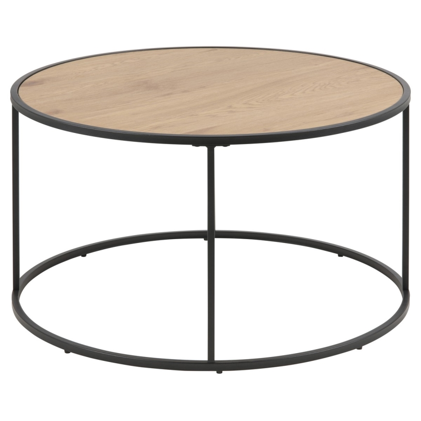 Koffie Tafel SARON eiken/zwart