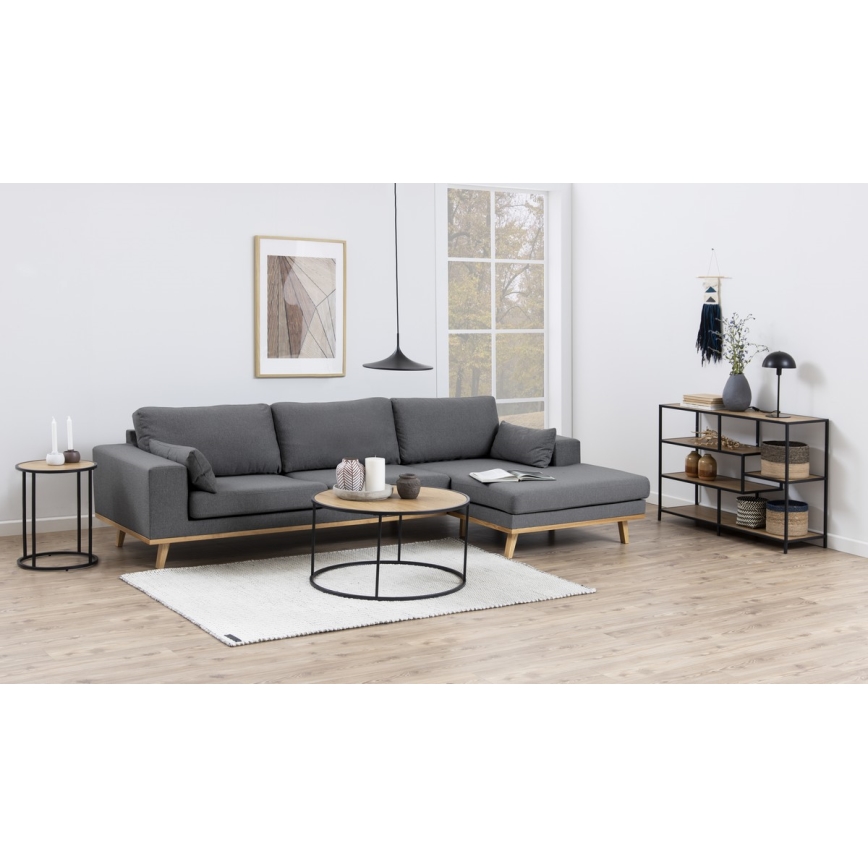Koffie Tafel SARON eiken/zwart