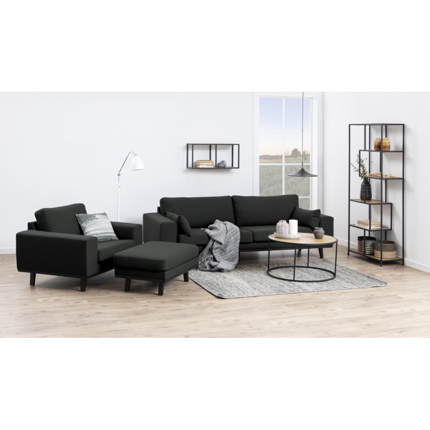 Koffie Tafel SARON eiken/zwart