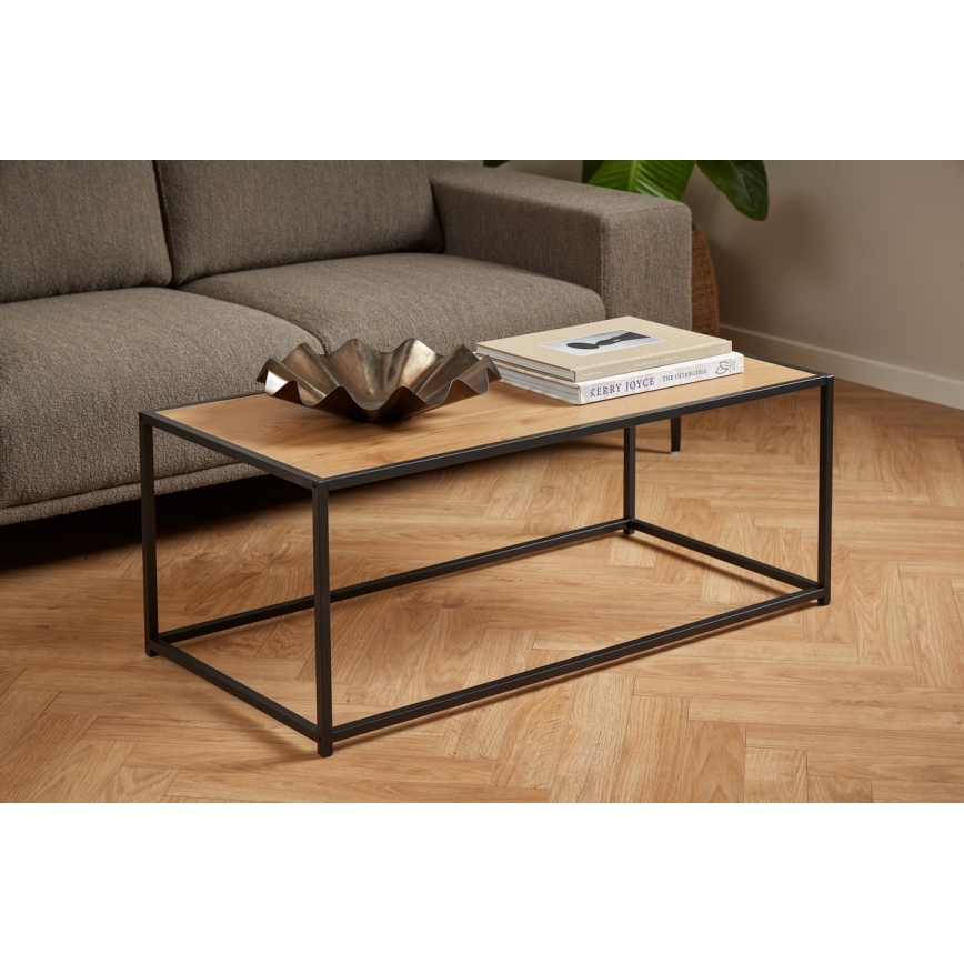 Koffie Tafel SARON eiken/zwart