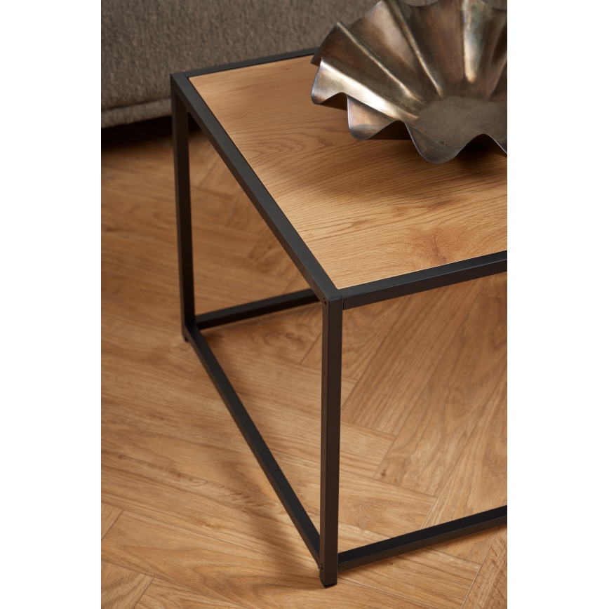 Koffie Tafel SARON eiken/zwart