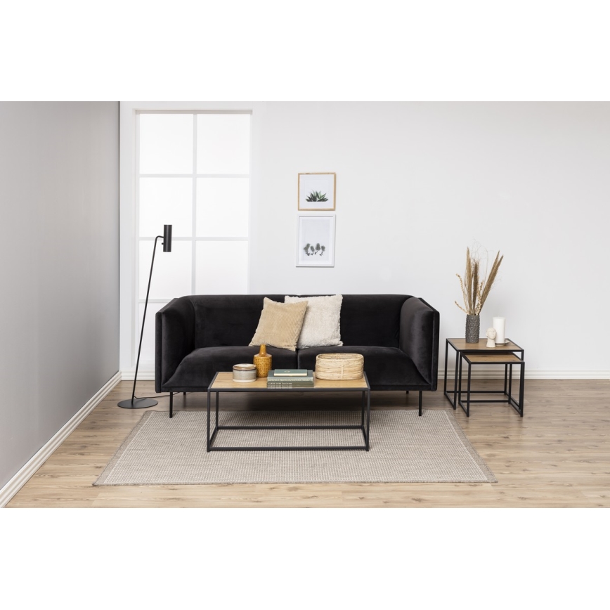 Koffie Tafel SARON eiken/zwart
