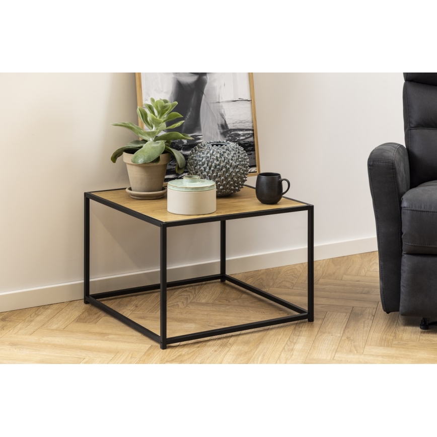 Koffie Tafel SARON eiken/zwart
