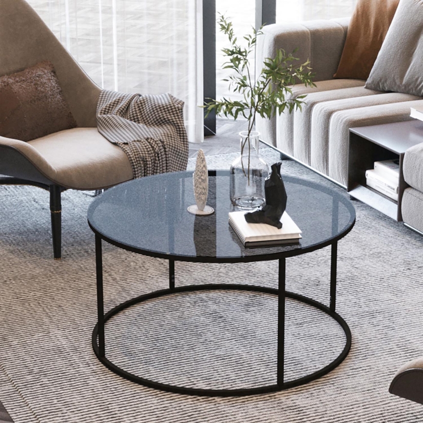 Koffie Tafel STARTIS 60x44,8 cm zwart