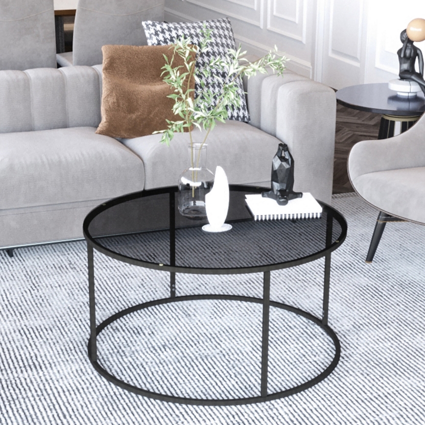 Koffie Tafel STARTIS 60x44,8 cm zwart