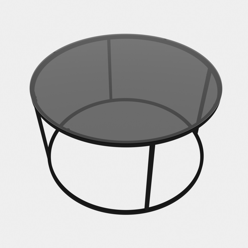 Koffie Tafel STARTIS 60x44,8 cm zwart