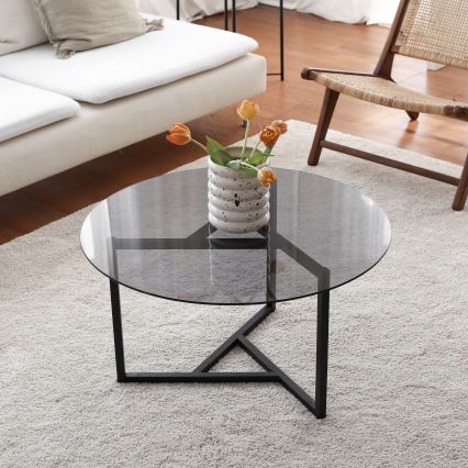 Koffie Tafel TRIO 42x75 cm zwart