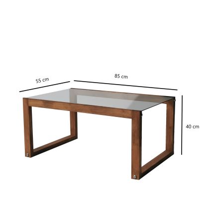 Koffie Tafel VIA 40x85 cm dennen