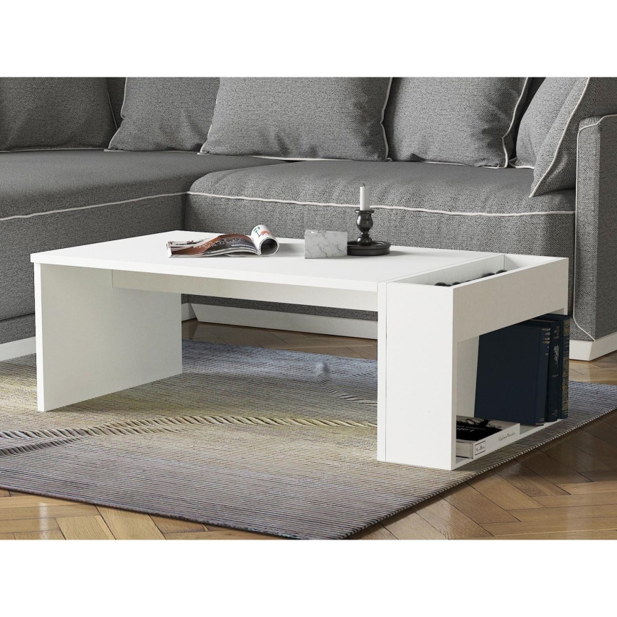 Koffie Tafel VIEW 34x95 cm wit