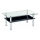 Koffie Tafel YOLANDA 50x103 cm doorzichtig/glanzend chroom