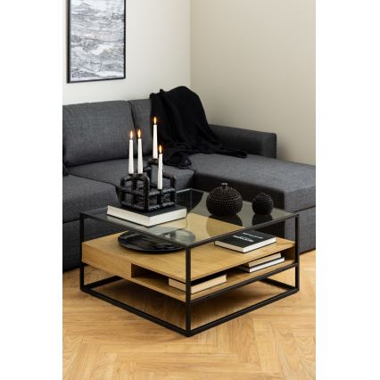 Koffie Tafel ZEIN eiken/zwart