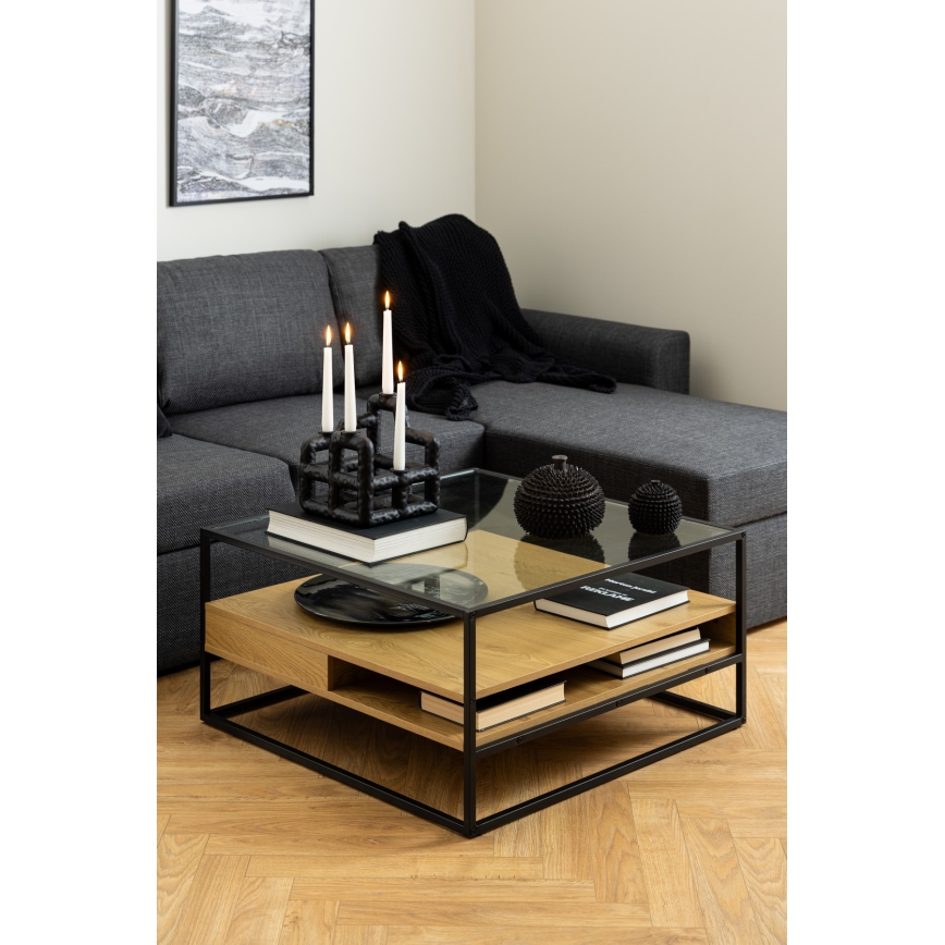 Koffie Tafel ZEIN eiken/zwart