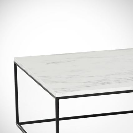 Koffietafel MARMO 43x75 cm zwart/wit