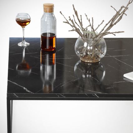 Koffietafel ROYAL 43x75 cm zwart