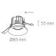 Kohl Lighting - LED Badkamer Inbouw Lamp LUXO LED/12W/230V IP65