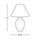 Kolarz 0014.70 - Tafel Lamp GIARDINO 1xE27/100W/230V hoogte: 30 cm