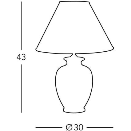 Kolarz 0014.73.6 - Tafellamp TLAVORIO 1xE27/100W/230V