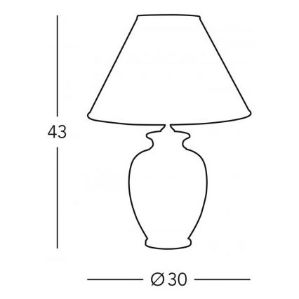 Kolarz 0014.73.7 - Tafellamp BORDEAUX 1xE27/100W/230V