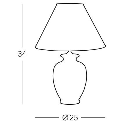 Kolarz 0014.73S.4 - Tafellamp GIARDINO 1x E27 / 100W / 230V