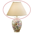 Kolarz 0014.S02 - Vervangende lampenkap voor tafellamp GIARDINO E27 Ø 40 cm beige