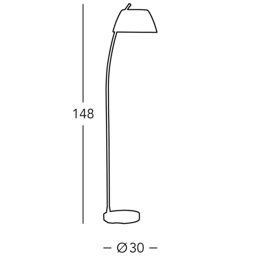 Kolarz 0051.41.6 - Vloerlamp MALMÖ 1x E27 / 60W / 230V