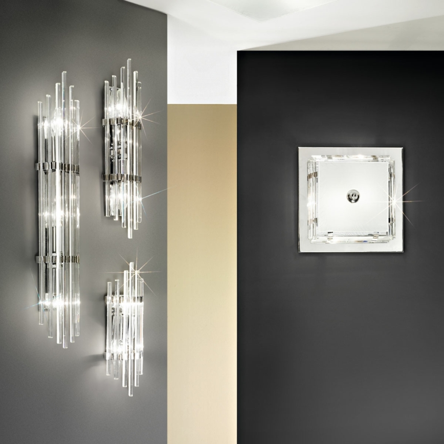 Kolarz 0342.14.5 - Plafondlamp ONTARIO 4xE27/60W/230V glanzend chroom