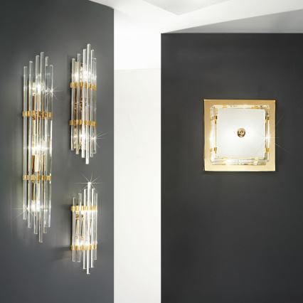 Kolarz 0342.62S.3 - Wandlamp ONTARIO 2xE14/40W/230V 31 cm 24K goud