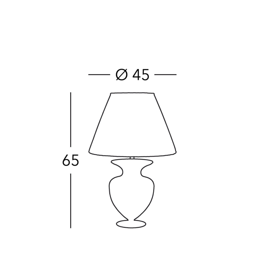 Kolarz 1415.71M.CH - Tafellamp ANFORA 1xE27/100W/230V 24K goud